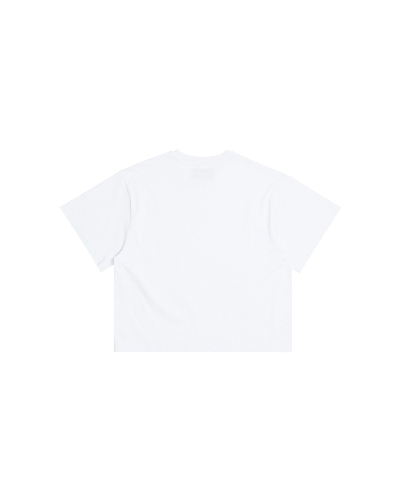 Pica Cropped Fox Tee - White