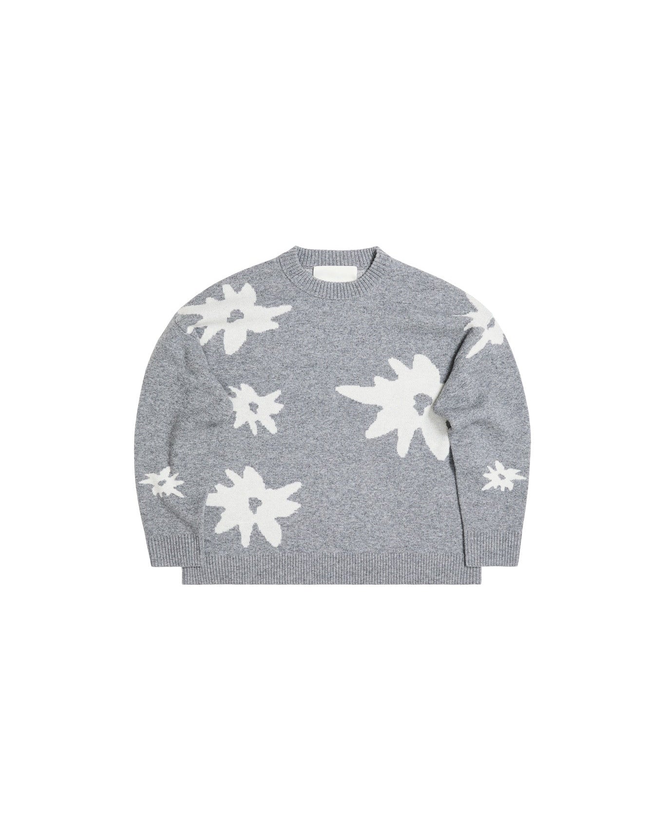 Edelweiss Flower Knit - Grey Melange