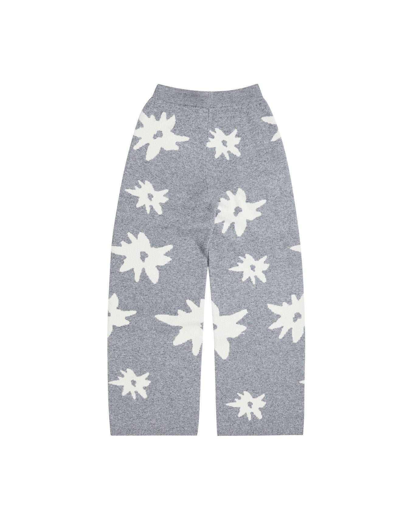 Edelweiss Knit Trousers - Grey Melange