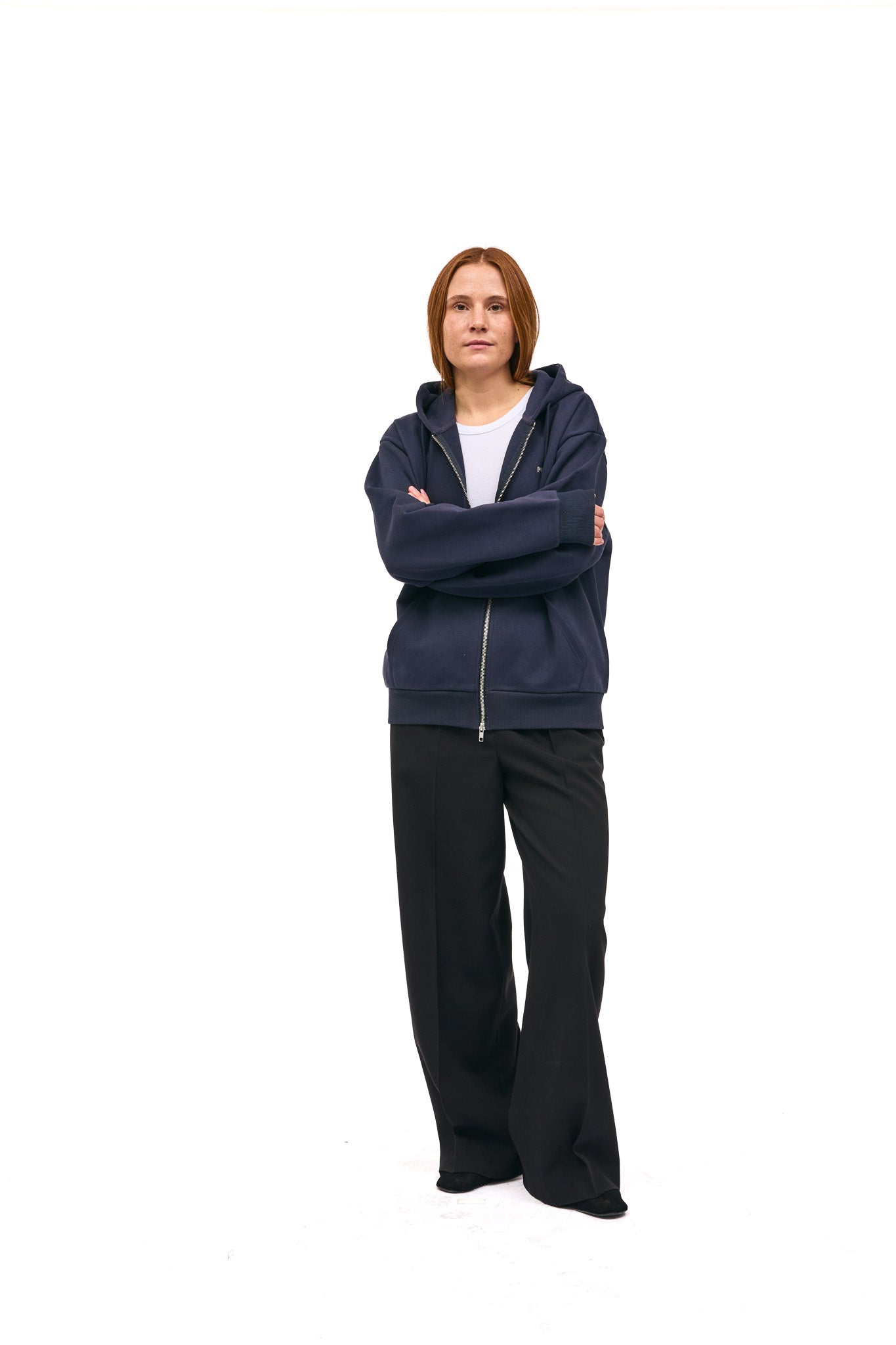 Mehdi Zip Hoodie Pica Patches - Navy