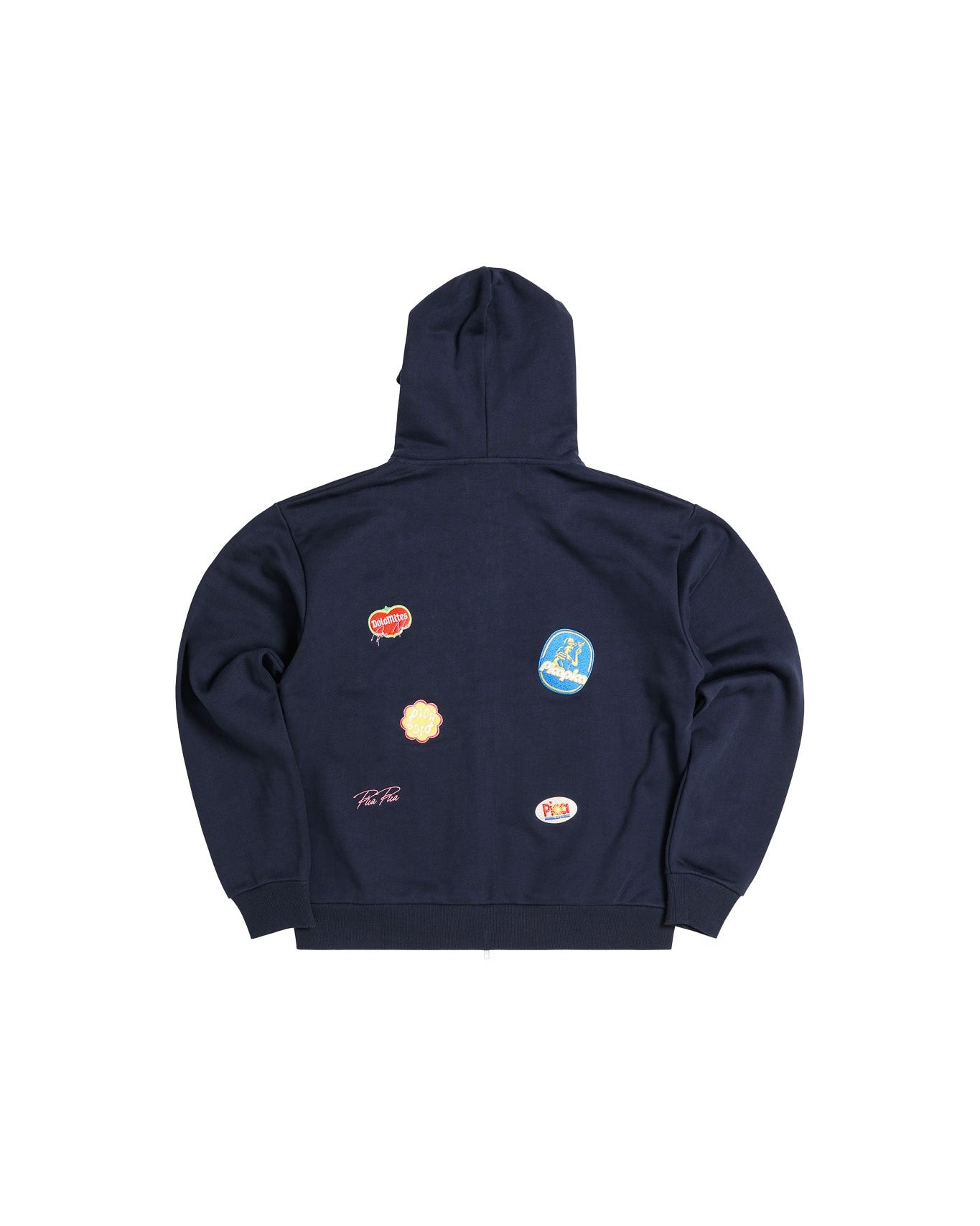 Mehdi Zip Hoodie Pica Patches - Navy