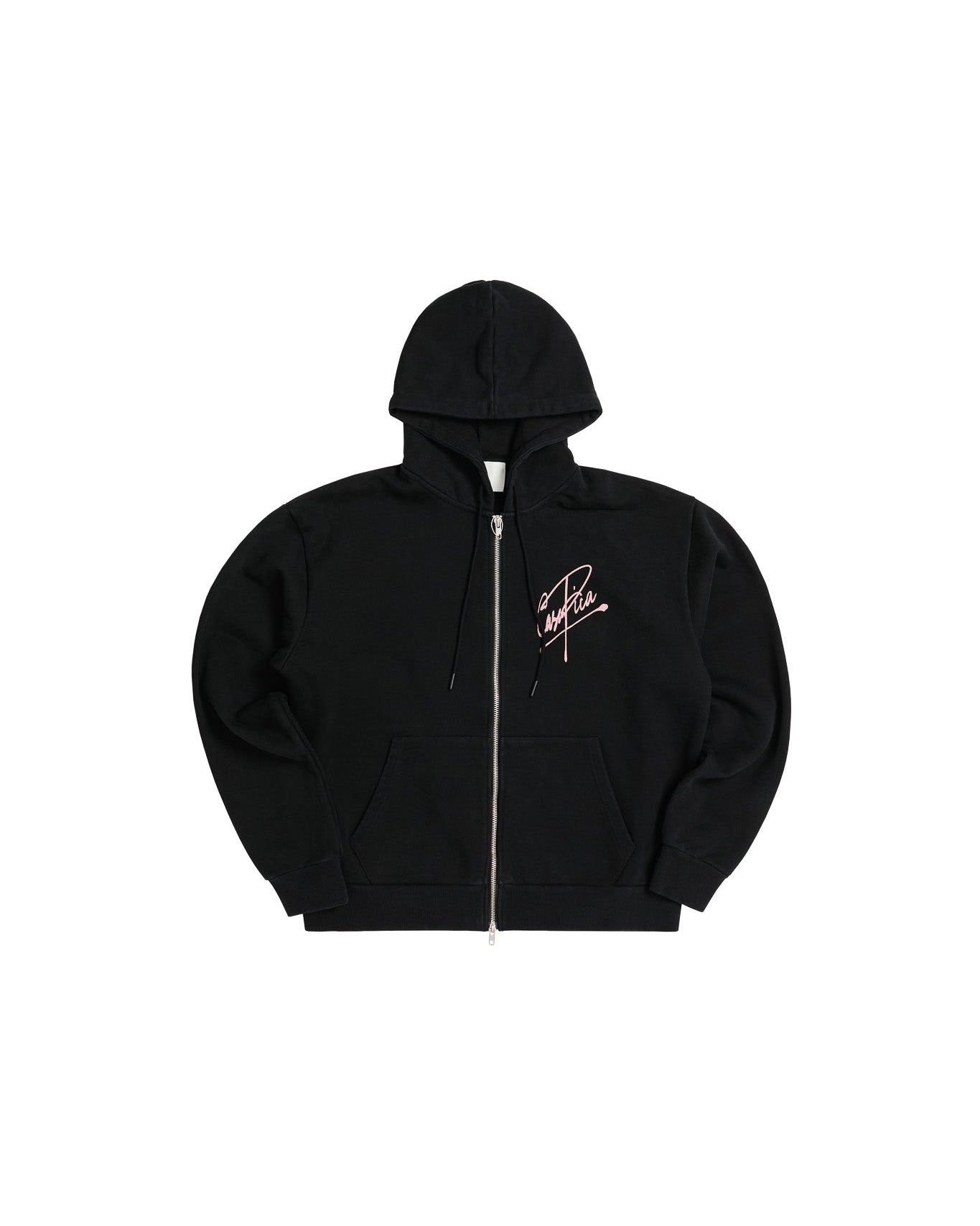 Mehdi Zip Hoodie Dices - Washed Black