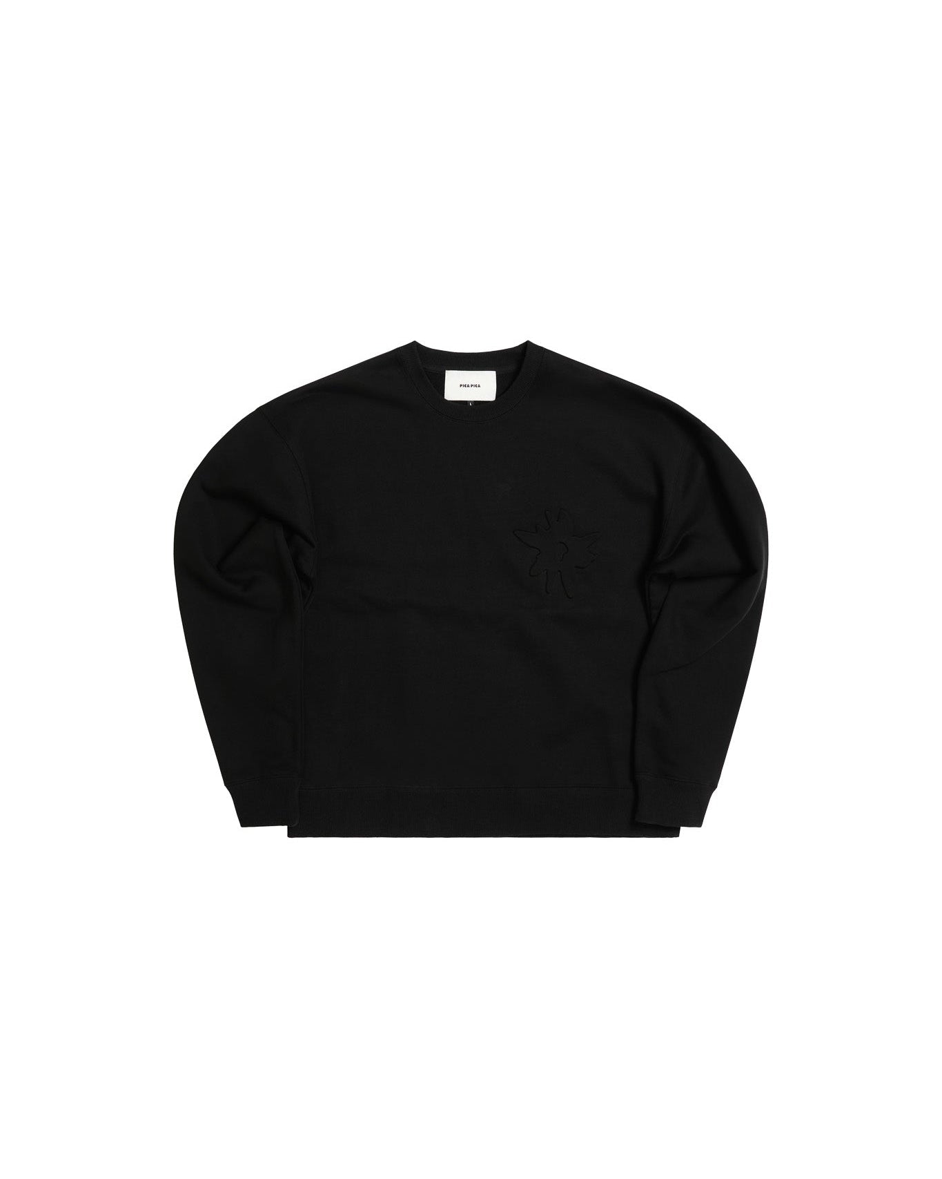 Edelweiss One Flower Sweater - Black