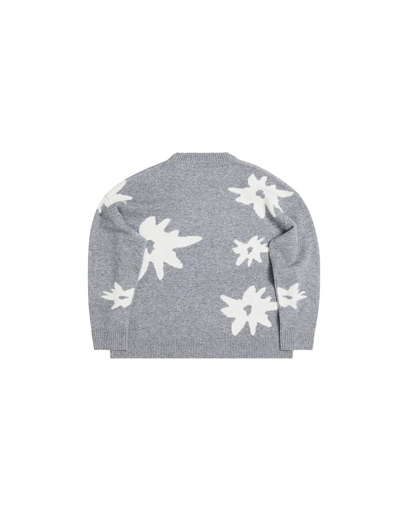 Edelweiss Flower Knit - Grey Melange