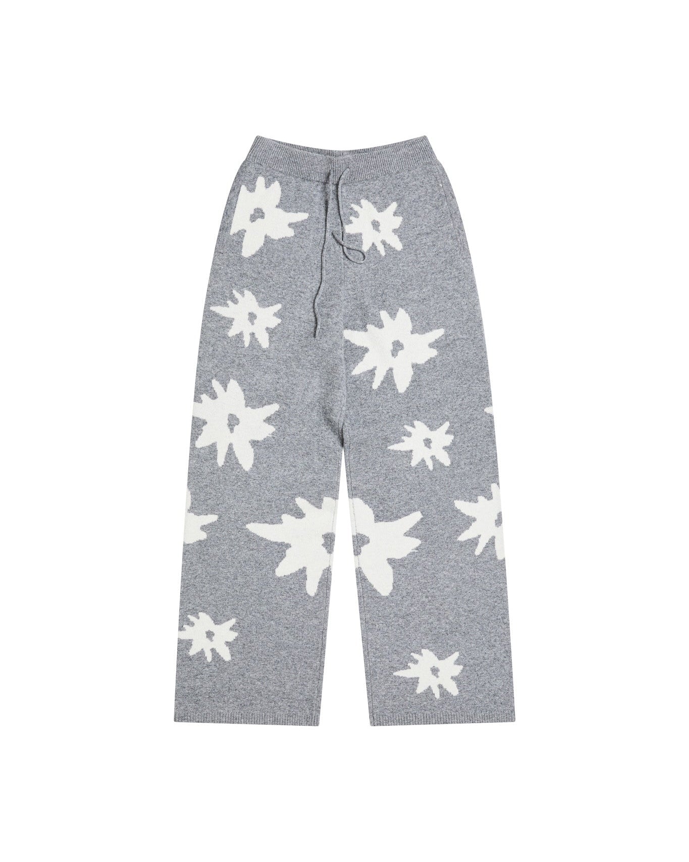 Edelweiss Knit Trousers - Grey Melange