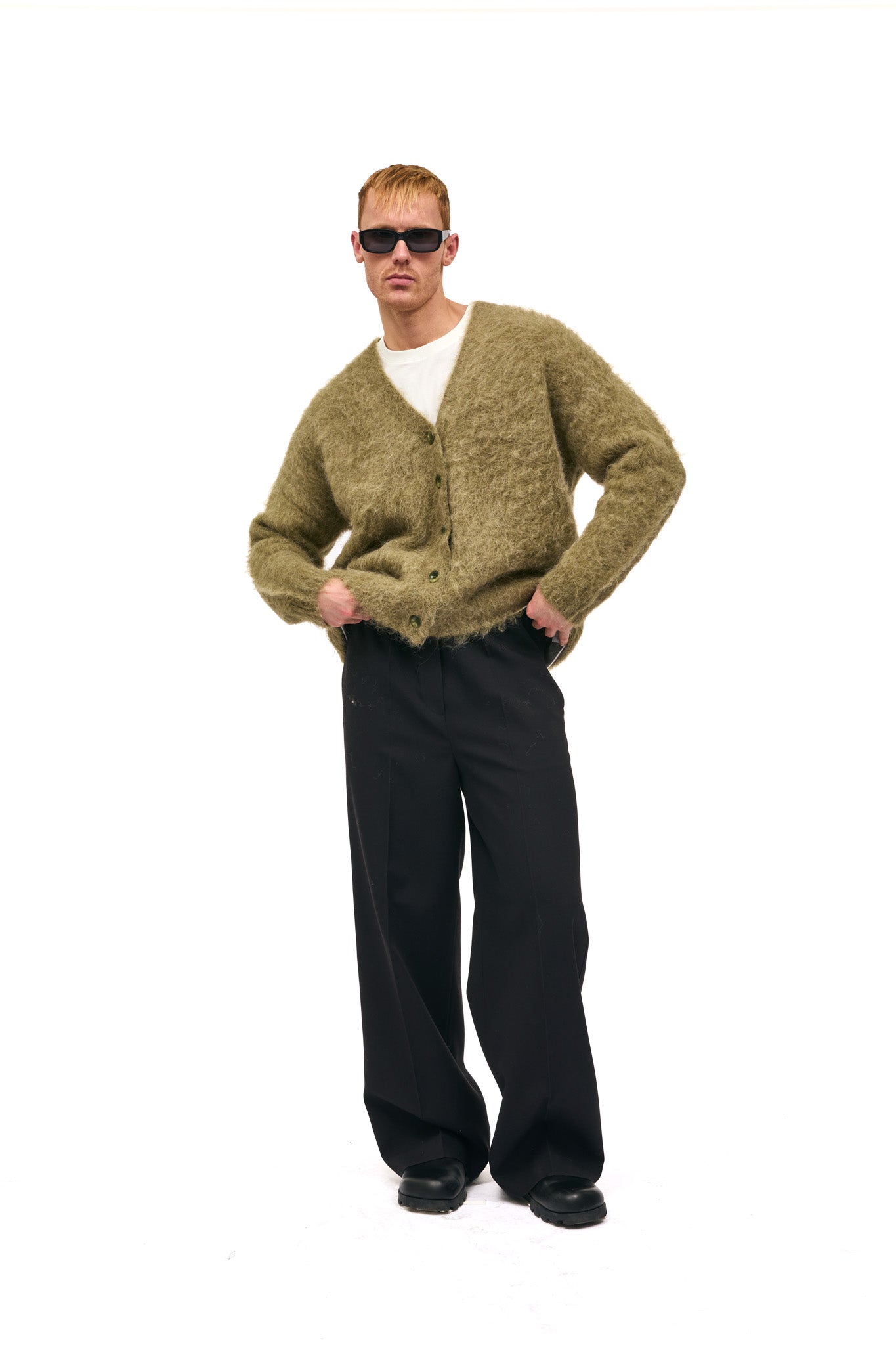 Harry Pica Cardigan - Fern Green