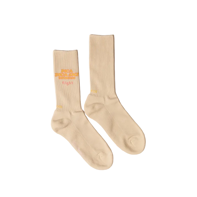 Dolomiti Social Club Socksss - Creme White
